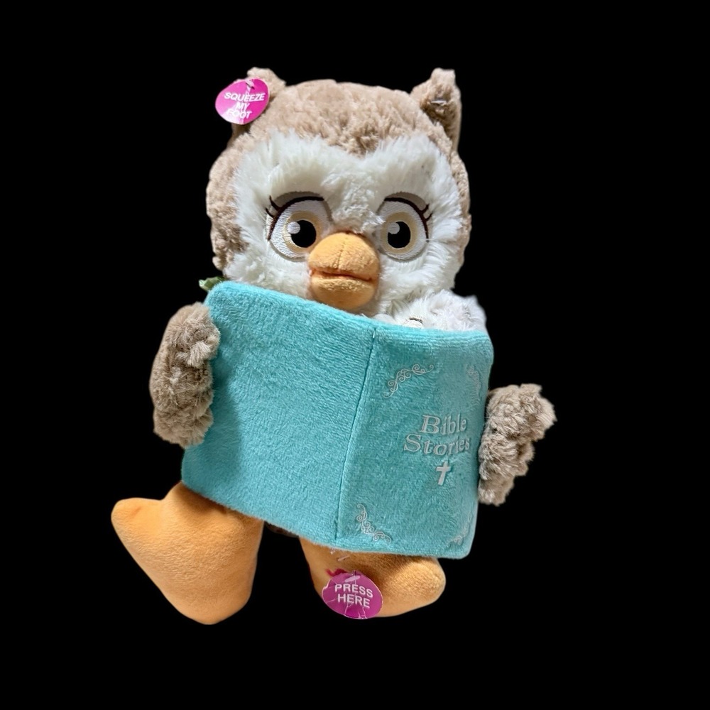 Cuddle Barn Bible Reading Time‎ Mother Owl Animated Plush Story Tested Works